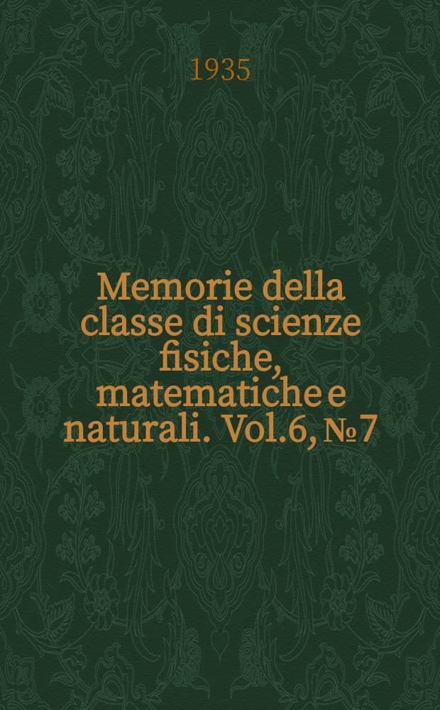 Memorie della classe di scienze fisiche, matematiche e naturali. Vol.6, №7 : Determinazione dei nuclei vorticosi risultanti dall' arrotolamento della superficie di discontinuit&agrave; dietro a un'ala, e calcolo della forza viva da essi indotta nell'aria