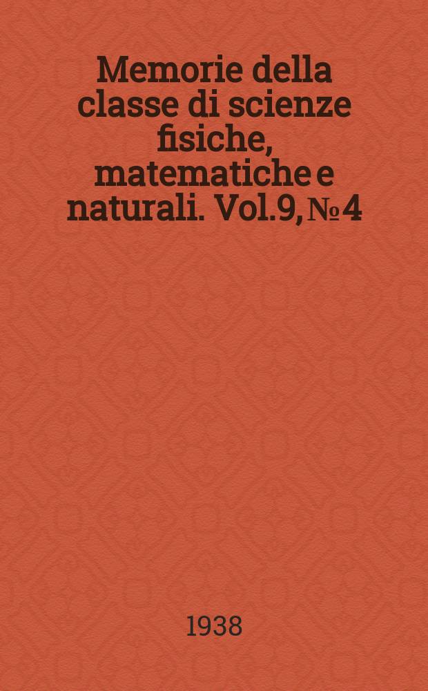 Memorie della classe di scienze fisiche, matematiche e naturali. Vol.9, №4 : L'eclisse di sole del 19 giugno 1936 osservata nell'URSS