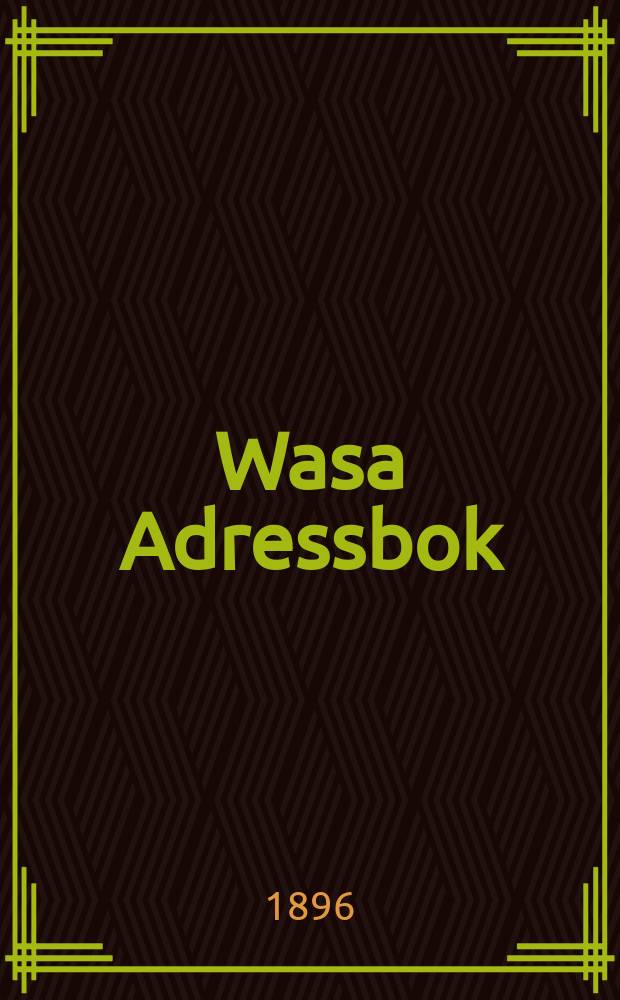 Wasa Adressbok