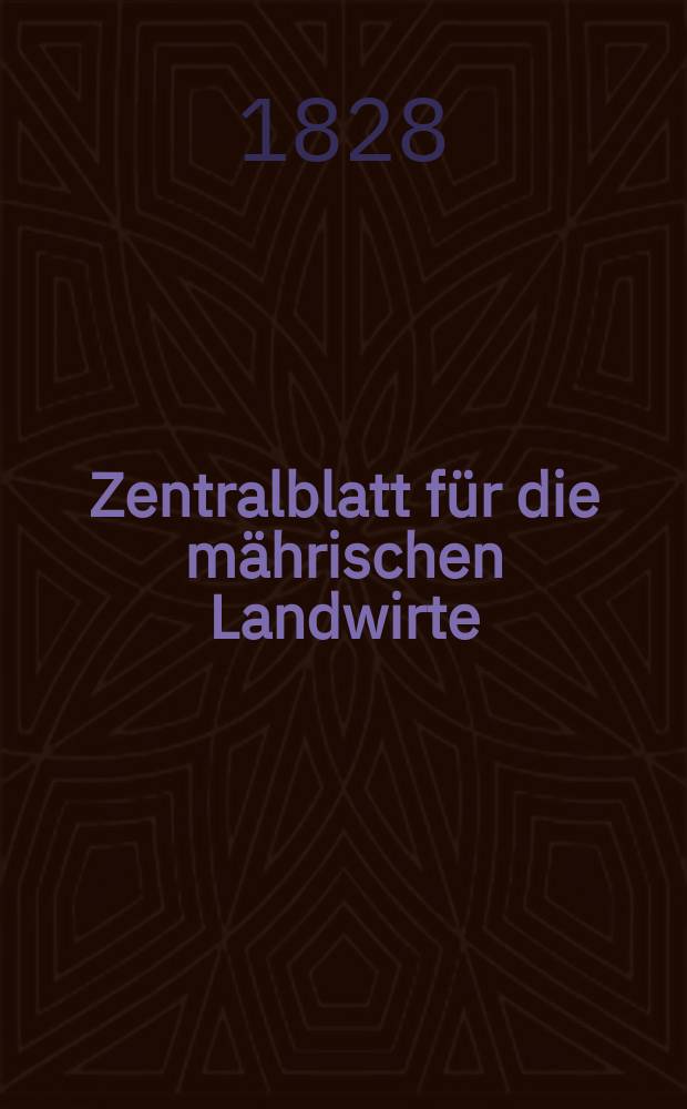 Zentralblatt für die mährischen Landwirte : Organ der k.k. Mährischen Landwirtschaftsgesellschaft. Bd.14 H.1, №10