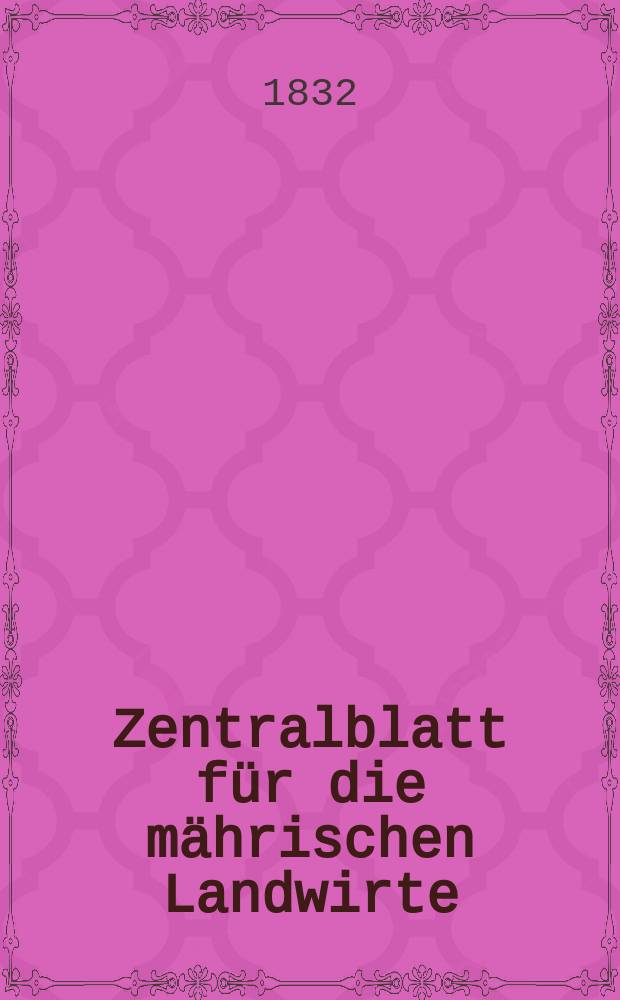 Zentralblatt für die mährischen Landwirte : Organ der k.k. Mährischen Landwirtschaftsgesellschaft. Bd.23 H.3, №39