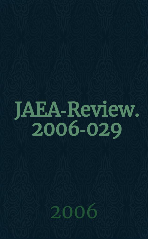 JAEA-Review. 2006-029