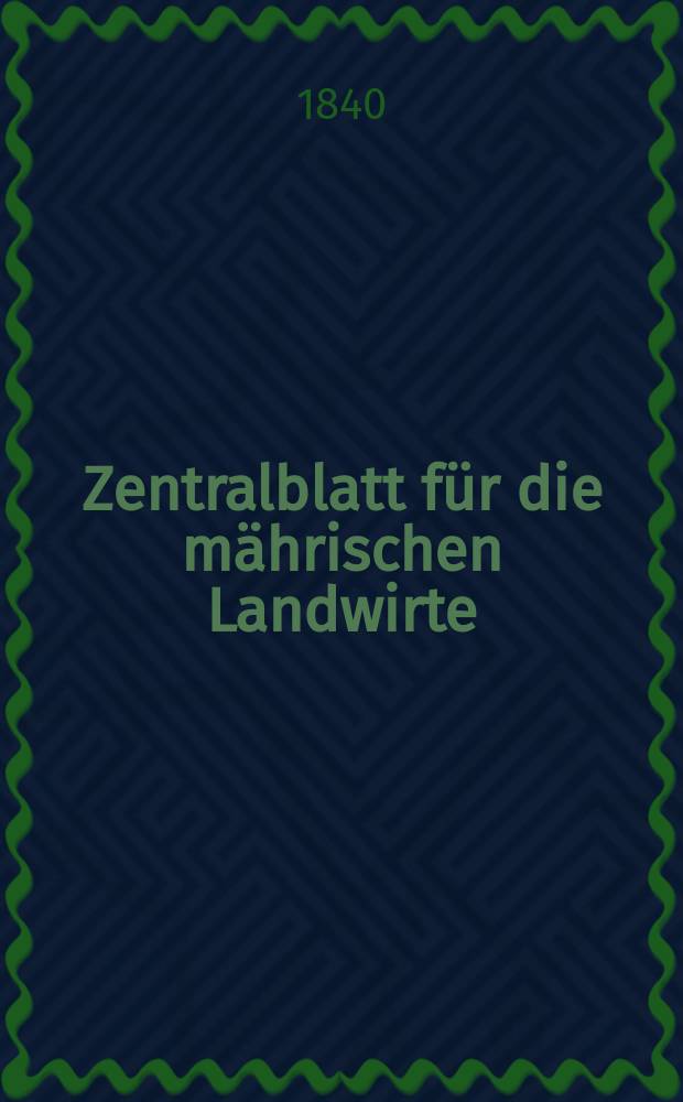 Zentralblatt für die mährischen Landwirte : Organ der k.k. Mährischen Landwirtschaftsgesellschaft. Bd.39 H.3, №36