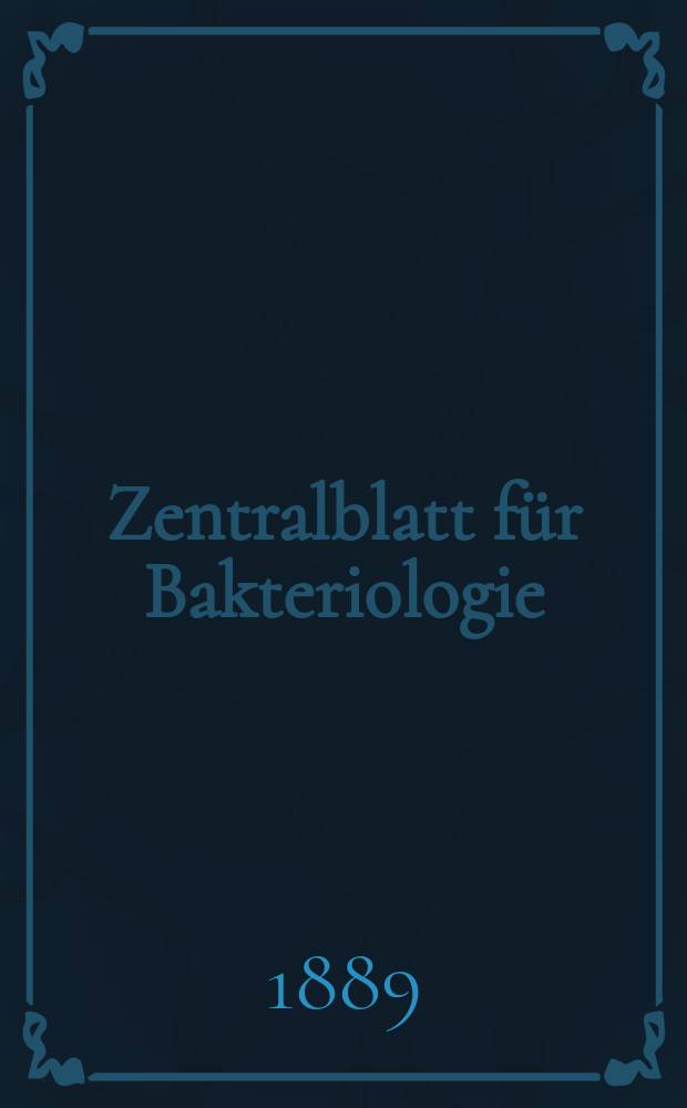 Zentralblatt für Bakteriologie : Med. microbiology, virology, parasitology, infectious diseases. Bd.5, №25