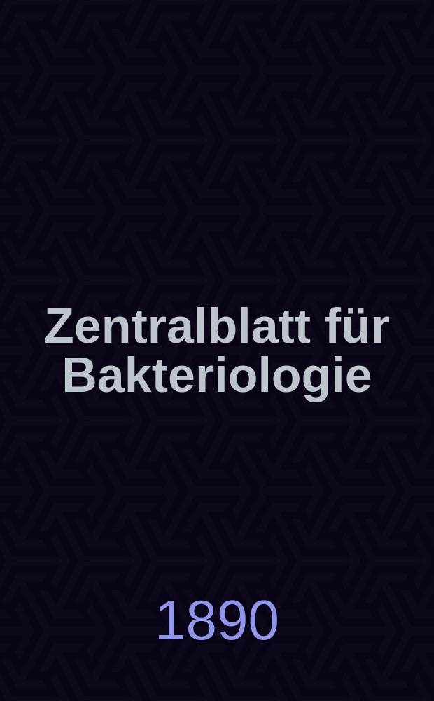 Zentralblatt für Bakteriologie : Med. microbiology, virology, parasitology, infectious diseases. Bd.8, №26