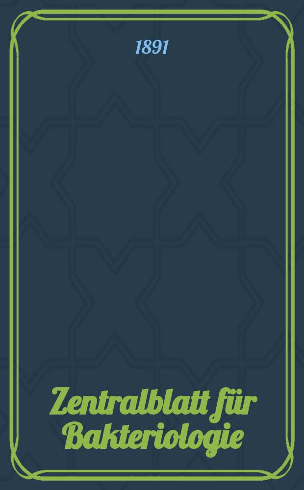Zentralblatt für Bakteriologie : Med. microbiology, virology, parasitology, infectious diseases. Bd.10, №16