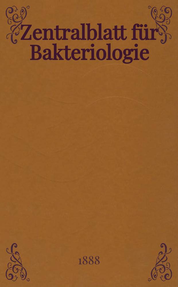 Zentralblatt für Bakteriologie : Med. microbiology, virology, parasitology, infectious diseases. Bd.4, №16