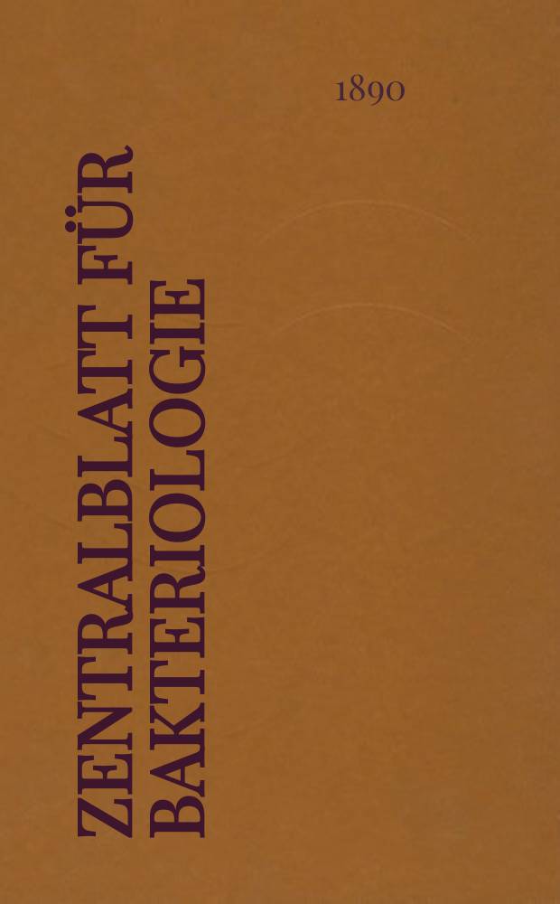 Zentralblatt für Bakteriologie : Med. microbiology, virology, parasitology, infectious diseases. Bd.7, №1