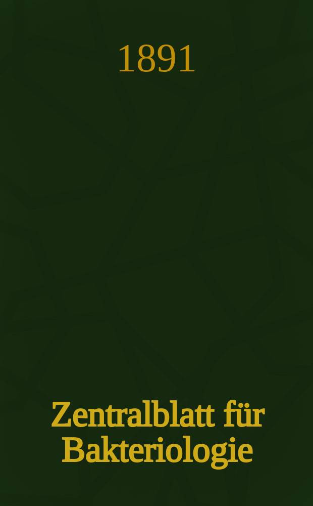 Zentralblatt f&uuml;r Bakteriologie : Med. microbiology, virology, parasitology, infectious diseases. Bd.9, №23