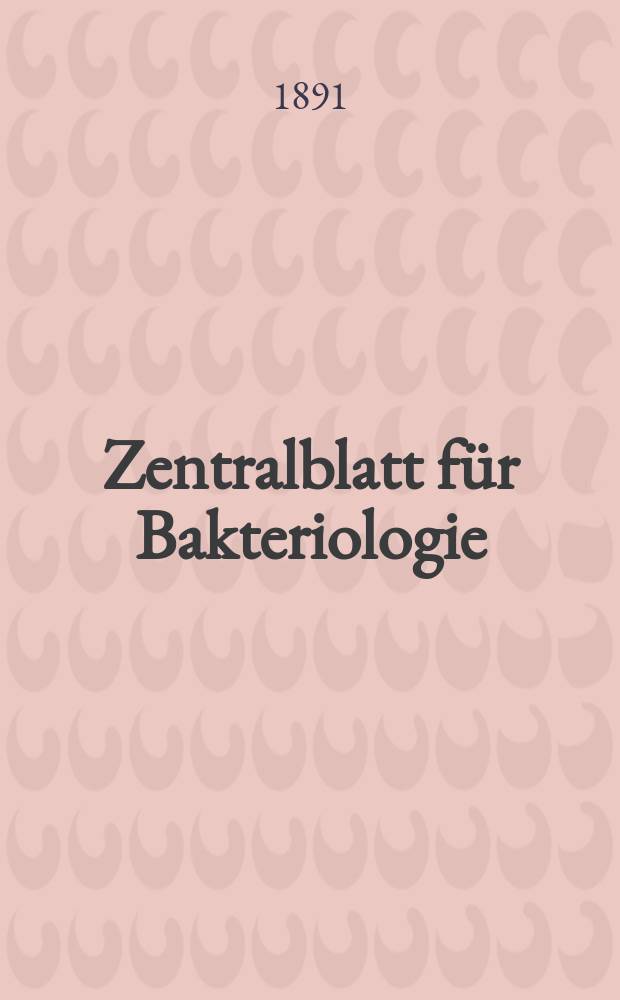 Zentralblatt für Bakteriologie : Med. microbiology, virology, parasitology, infectious diseases. Bd.10, №4