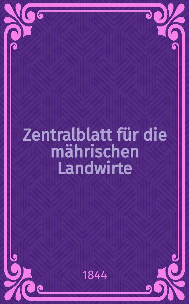 Zentralblatt für die mährischen Landwirte : Organ der k.k. Mährischen Landwirtschaftsgesellschaft. Bd.47 H.3, №39