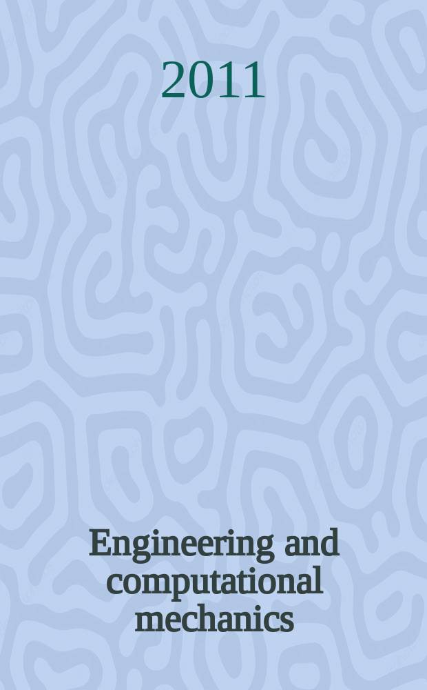 Engineering and computational mechanics : proceedings of the Institution of civil engineers. Vol. 164, iss. 4