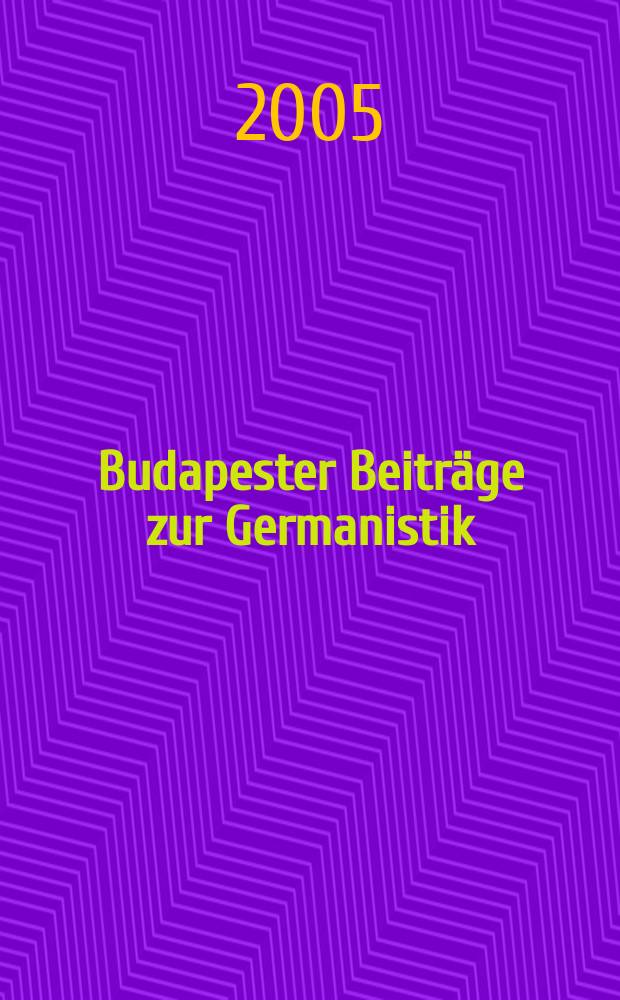 Budapester Beiträge zur Germanistik : Schriftenreihe des Germanistischen Instituts der Loránd-Eötvös-Universität. 48 : Praktische Aspekte der Lexikographie = Практический аспект лексикографии