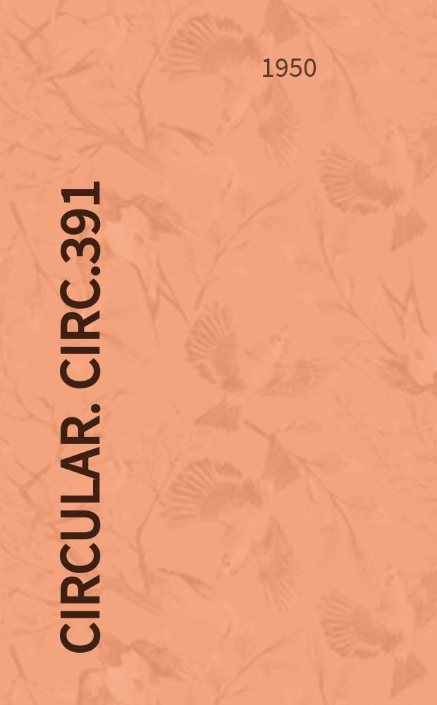 Circular. Circ.391