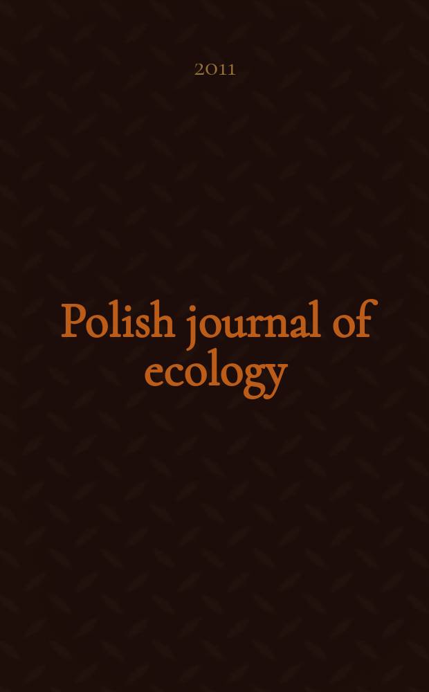 Polish journal of ecology : Form. Ekologia pol. Vol. 59, № 2