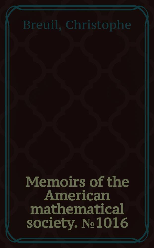 Memoirs of the American mathematical society. № 1016 : Towards a modulo ρ Langlands correspondence for GL₂