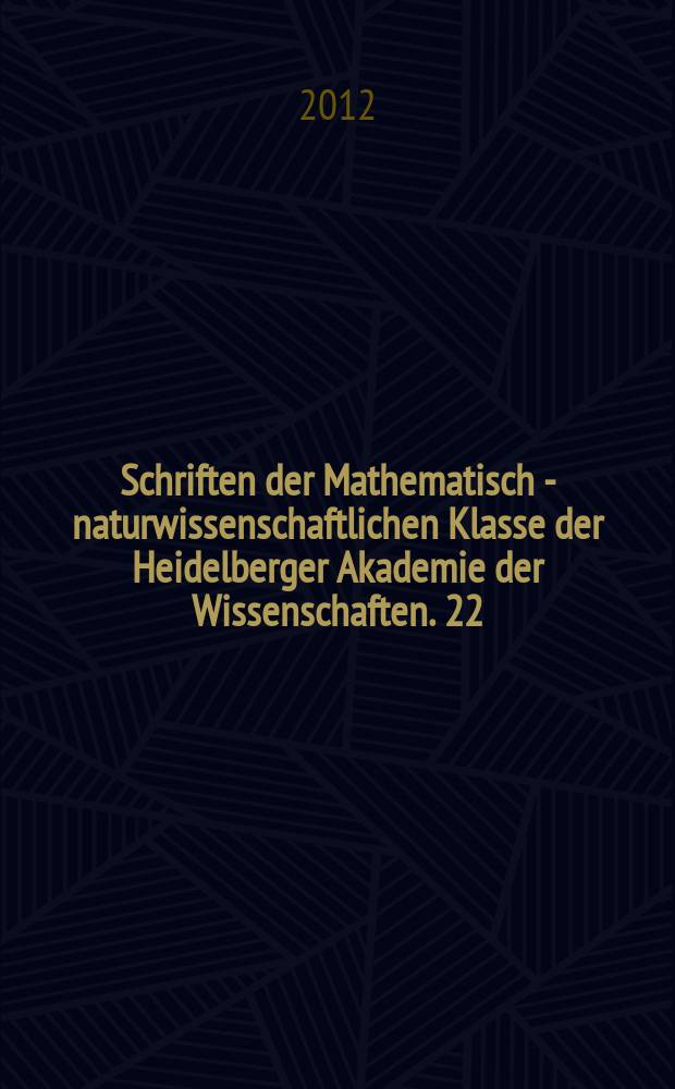 Schriften der Mathematisch - naturwissenschaftlichen Klasse der Heidelberger Akademie der Wissenschaften. 22 : Alter und Altern = Возраст и старение: реальности и смыслы