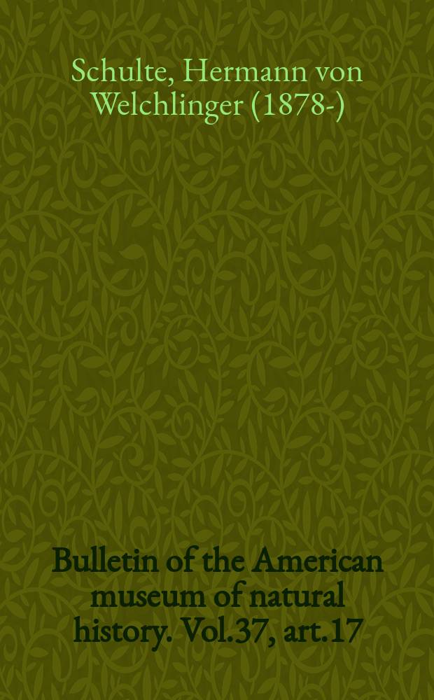 Bulletin of the American museum of natural history. Vol.37, art.17 : The skull of Kogia breviceps Blainv