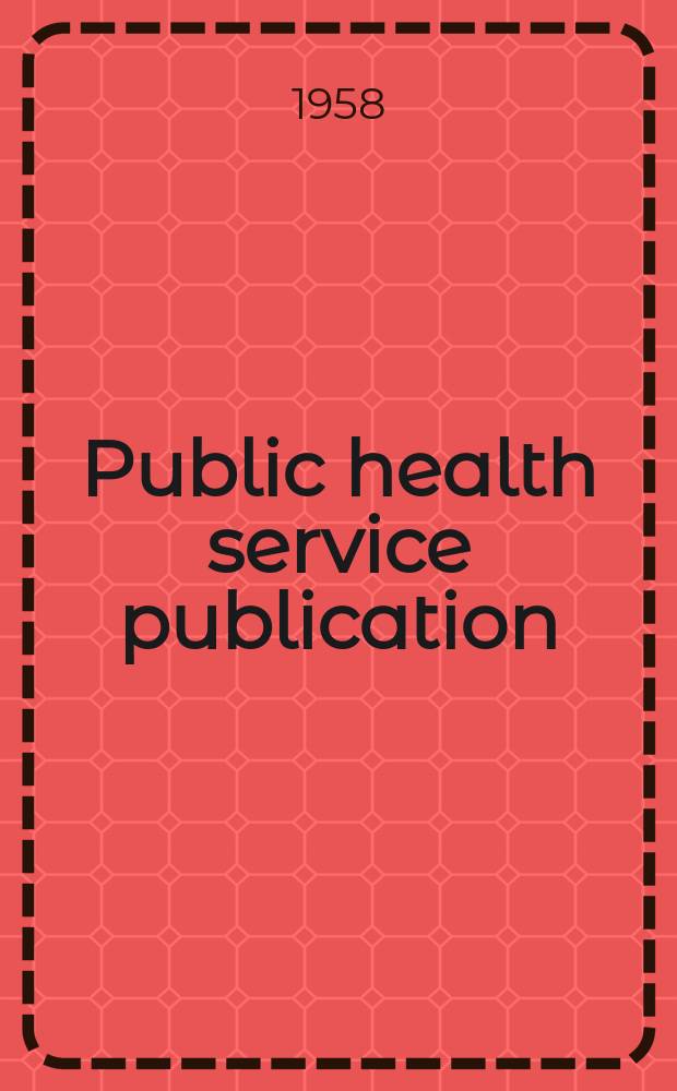 Public health service publication