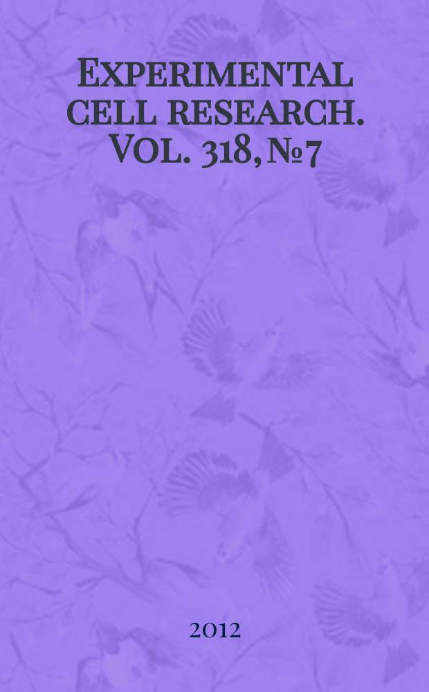 Experimental cell research. Vol. 318, № 7