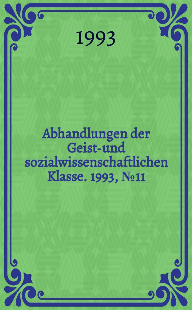 Abhandlungen der Geists- und sozialwissenschaftlichen Klasse. 1993, №11 : Die Bacchus-Ode C. 3,25 des Horaz