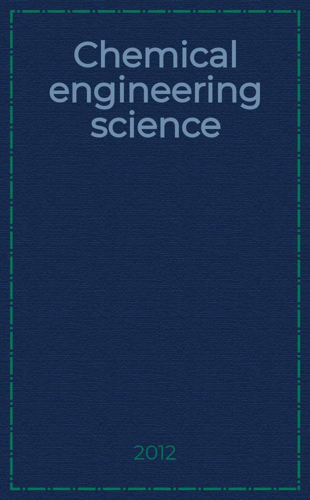 Chemical engineering science : Génie chimique. Vol. 78