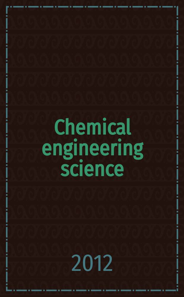 Chemical engineering science : Génie chimique. Vol. 79