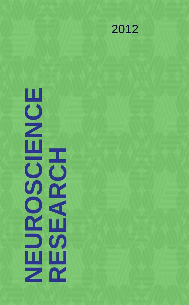 Neuroscience research : The offic. j. of the Japan neuroscience soc. Vol. 73, № 2