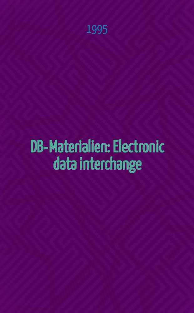 DBI- Materialien : Electronic data interchange (EDI)