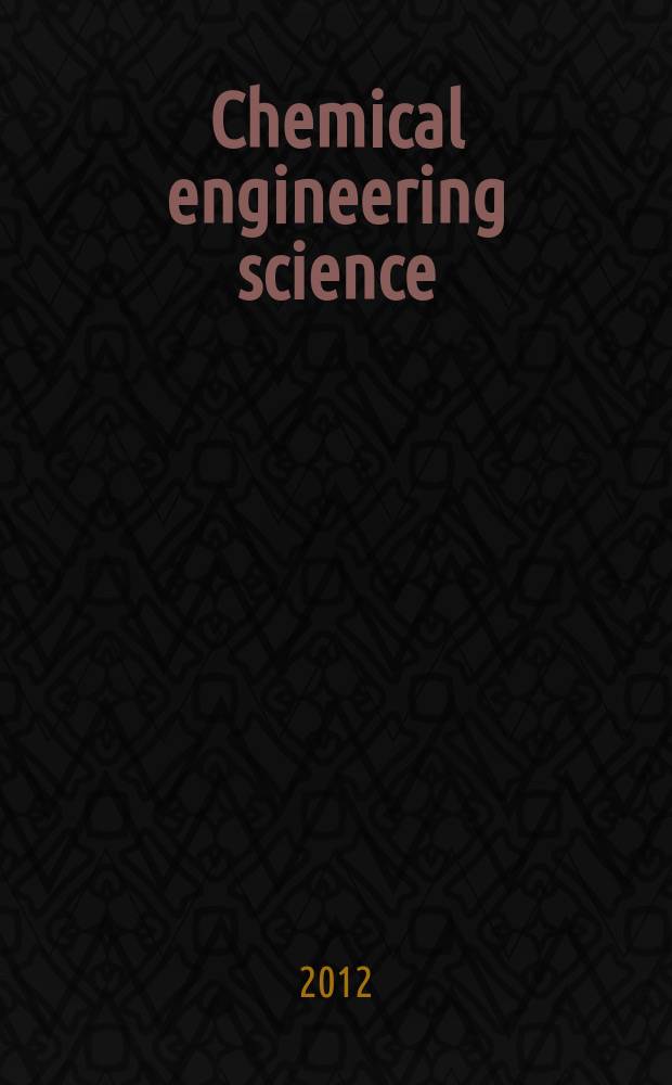Chemical engineering science : Génie chimique. Vol. 76