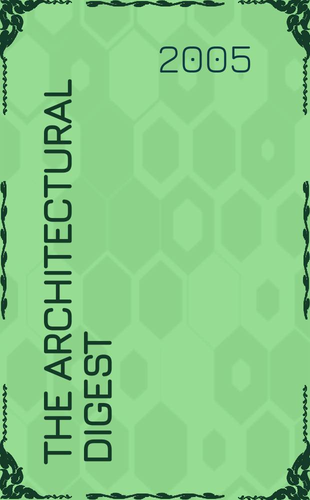 The Architectural digest : A pictorial digest of outstanding architecture, interior decorating and landscaping Established 1920. Vol.62, №7
