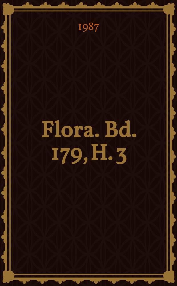Flora. Bd. 179, H. 3