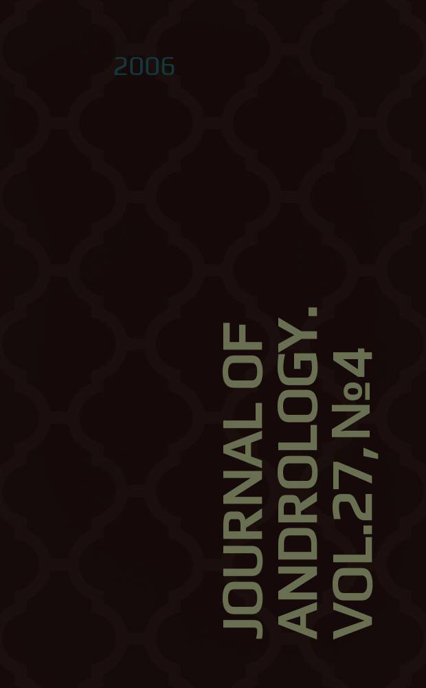 Journal of andrology. Vol.27, №4
