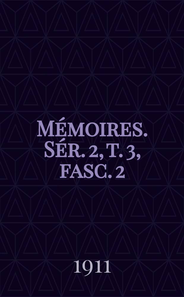 Mémoires. Sér. 2, t. 3, fasc. 2 : Contribution a l'étude des minéraux du Vésuve et du Monte-Somma = Вклад в изучение минералов Везувия и Монте-Соммы