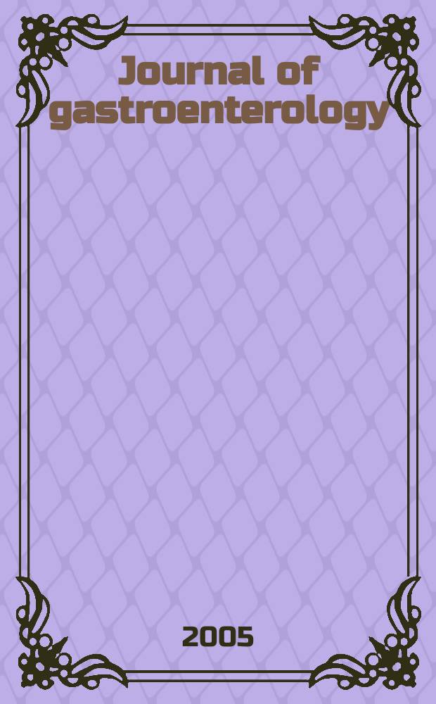 Journal of gastroenterology : Off. publ. of the Jap. soc. of gastroenterology. Vol.40, №1