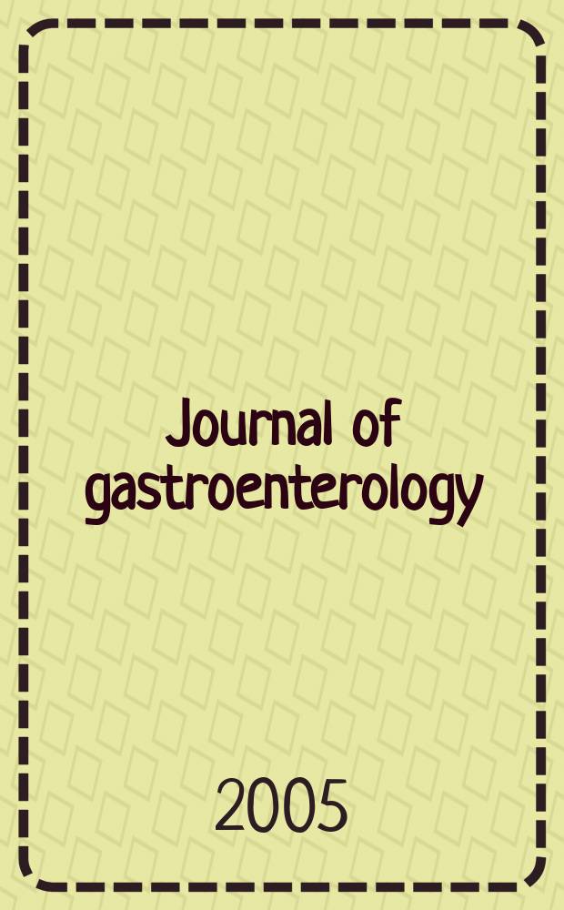 Journal of gastroenterology : Off. publ. of the Jap. soc. of gastroenterology. Vol.40, №2