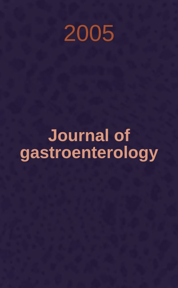 Journal of gastroenterology : Off. publ. of the Jap. soc. of gastroenterology. Vol.40, №7
