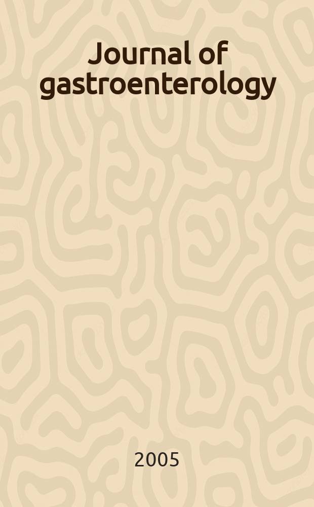 Journal of gastroenterology : Off. publ. of the Jap. soc. of gastroenterology. Vol.40, №10