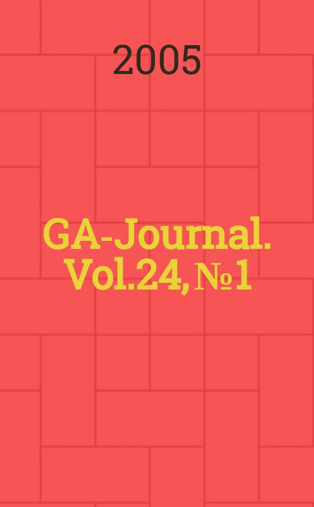 ÖGAI- Journal. Vol.24, №1