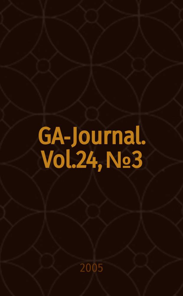 ÖGAI- Journal. Vol.24, №3