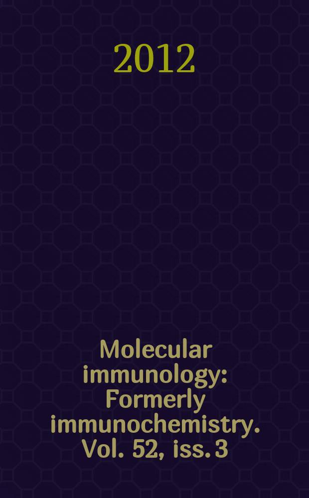 Molecular immunology : Formerly immunochemistry. Vol. 52, iss. 3/4