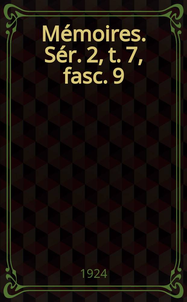 M&eacute;moires. S&eacute;r. 2, t. 7, fasc. 9 : Sur les r&eacute;seaux conjugu&eacute;s compos&eacute;s de courbes planes dont les plans passent par des droites fixes