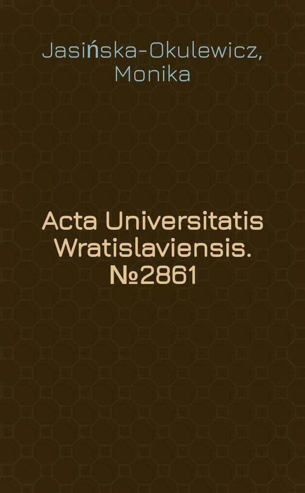 Acta Universitatis Wratislaviensis. №2861 : Названия минералов в русском языке