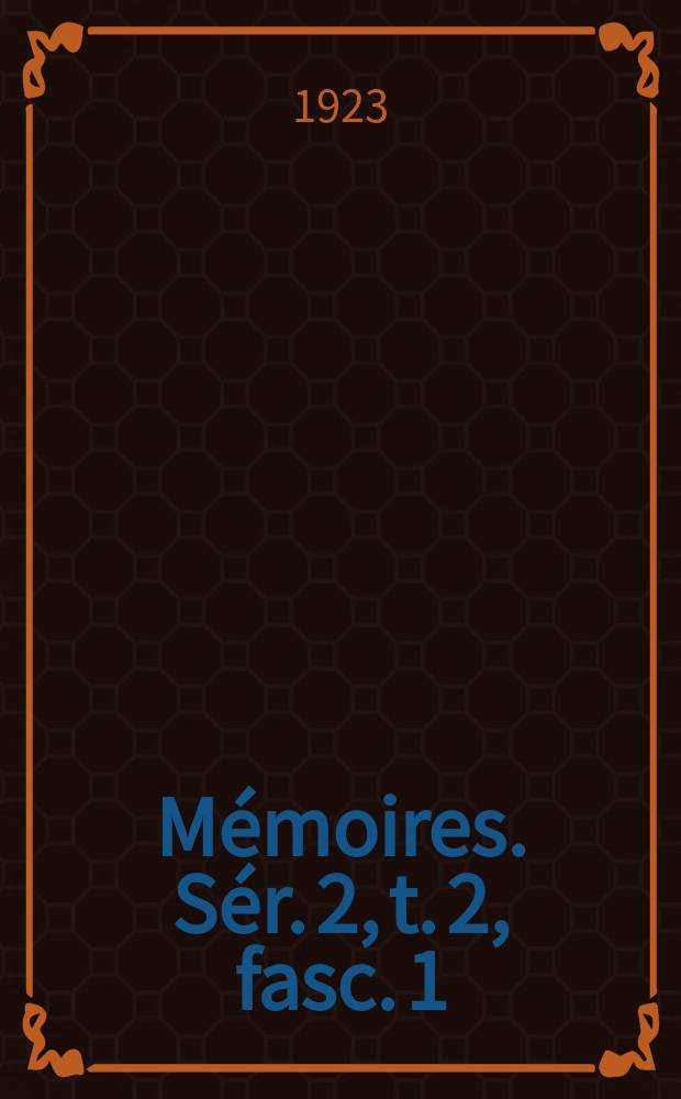 Mémoires. Sér. 2, t. 2, fasc. 1 : L'école musicale liégeoise au Xe siècle = Музыкальная школа в Льеже в 10 веке