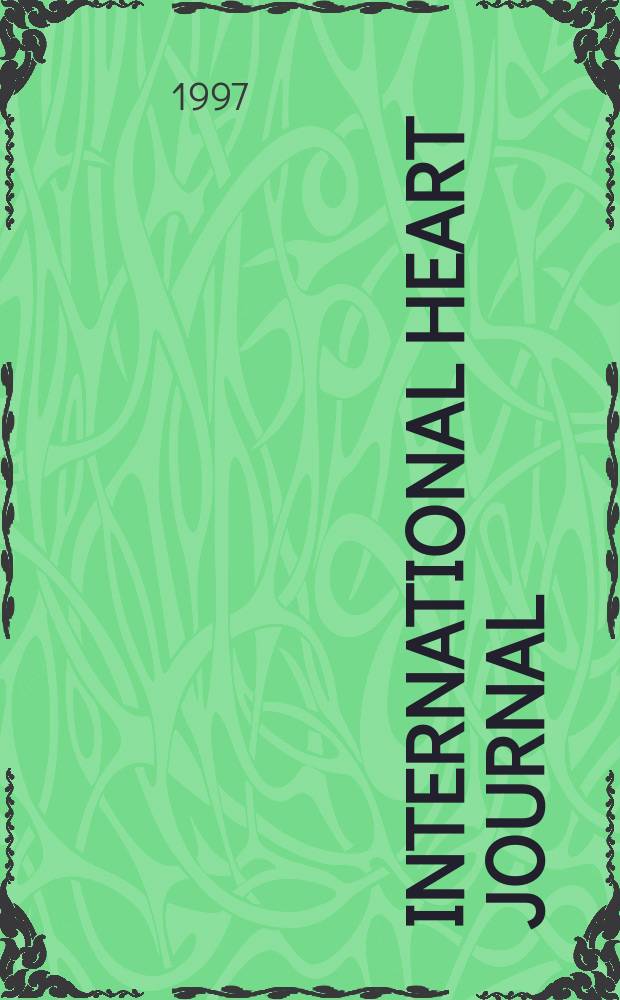International heart journal : [Form. Japanese heart journal]. Vol.38, № 4