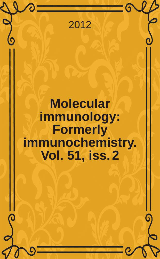Molecular immunology : Formerly immunochemistry. Vol. 51, iss. 2