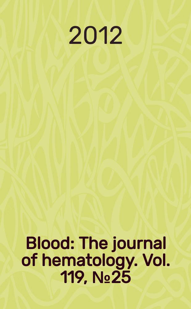 Blood : The journal of hematology. Vol. 119, № 25