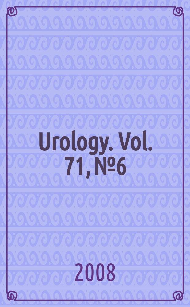 Urology. Vol. 71, № 6