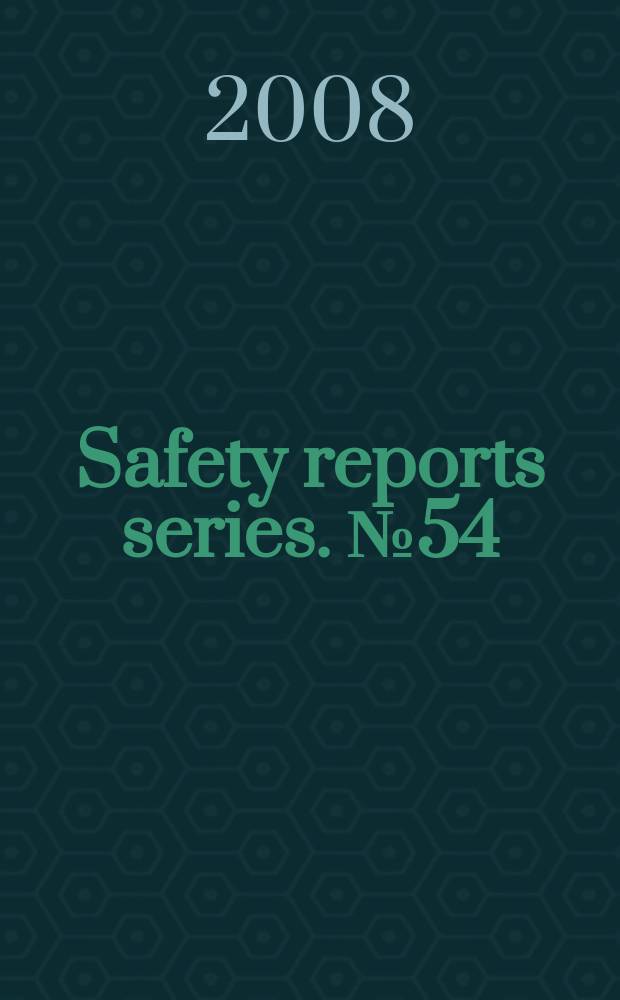 Safety reports series. № 54 : Accident analysis for nuclear power plants with modular high temperature gas cooled reactors