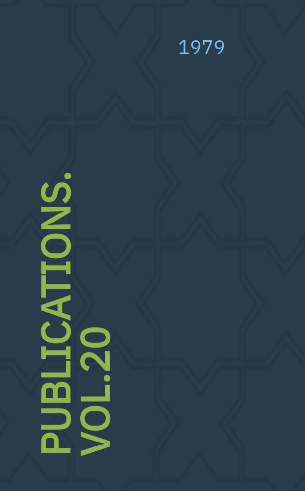 [Publications]. Vol.20 : A Suffolk bibliography